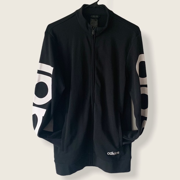Adidas - Zip Up Terry Track Jacket - Size S - Picture 2 of 6